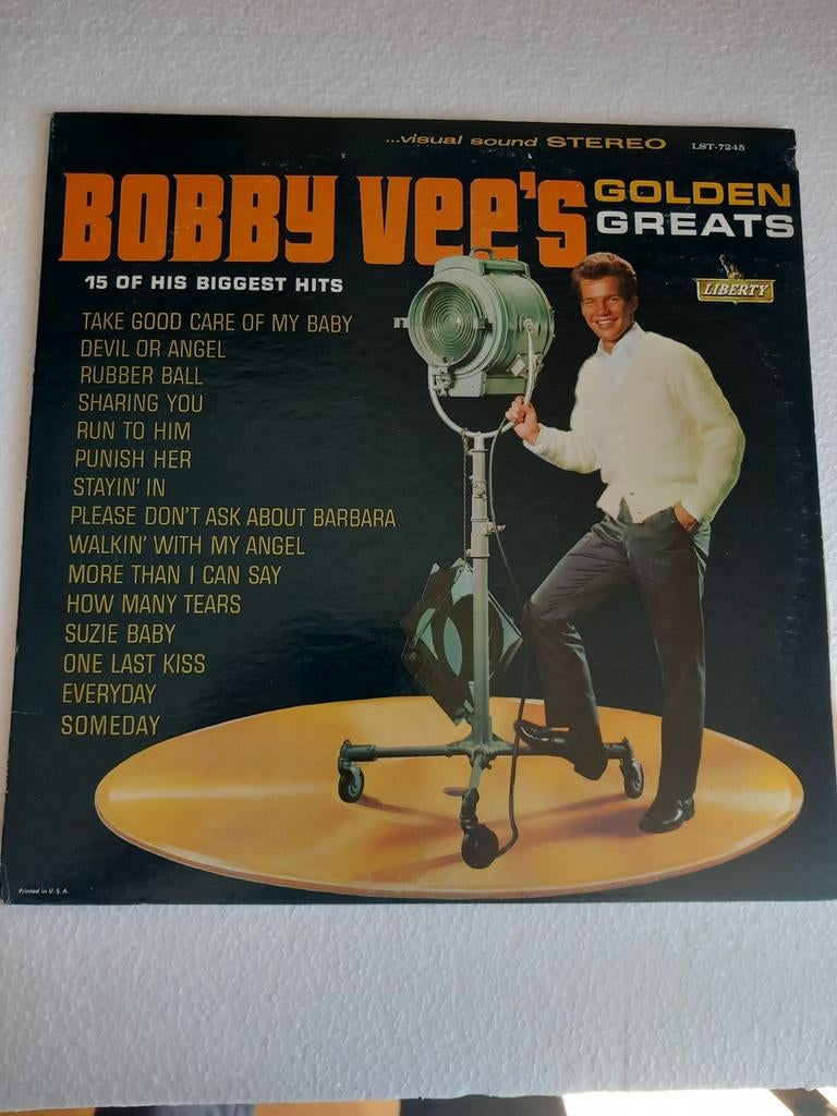 BOBBY VEE. GOLDEN GREATS. USA LP, Cd's en Dvd's, Vinyl | Overige Vinyl