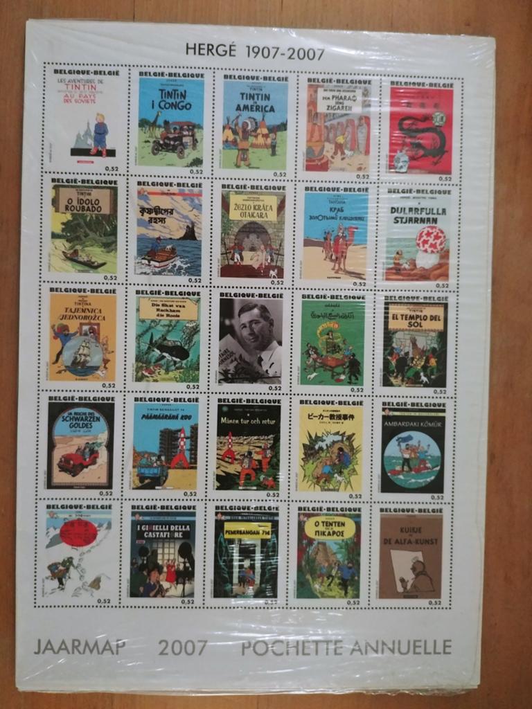 België 2007 jaarmap posteegels, Ophalen of Verzenden, Postfris, Orginele gom, Postfris