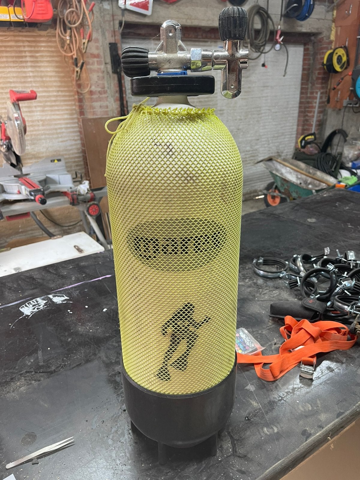 Duikfles 15l mares, Ophalen, Gebruikt, Duikfles