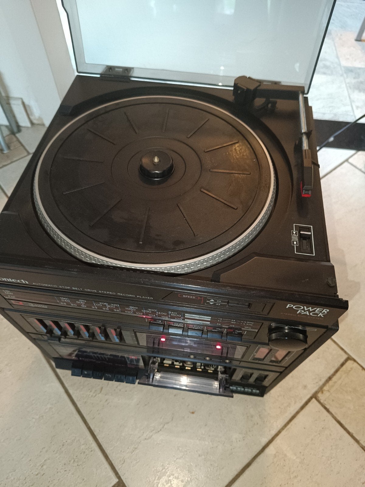 retro hifi toren, Ophalen, Gebruikt, Platenspeler