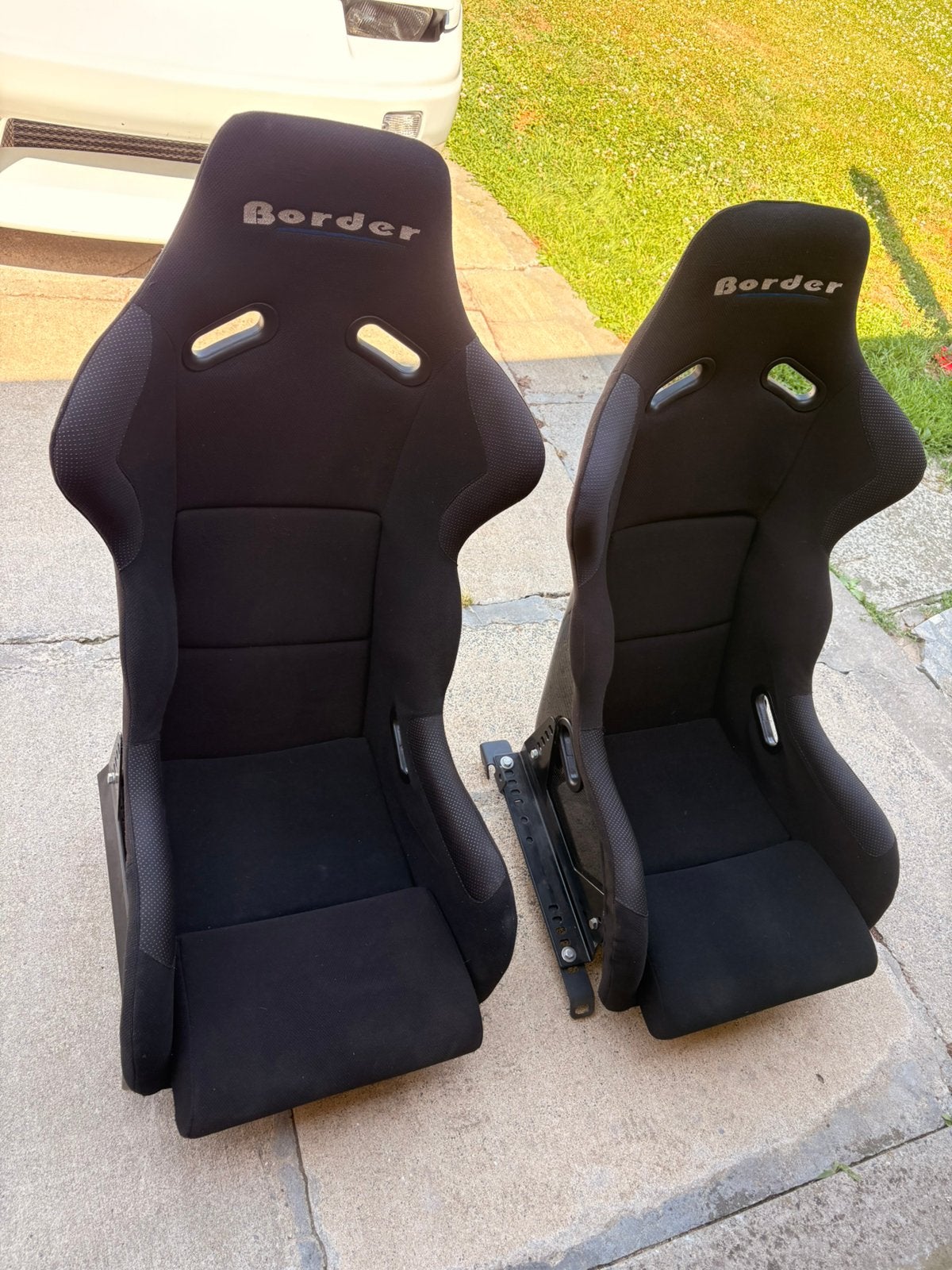 Border racing carbon kuipstoelen, Ophalen, Zo goed als nieuw