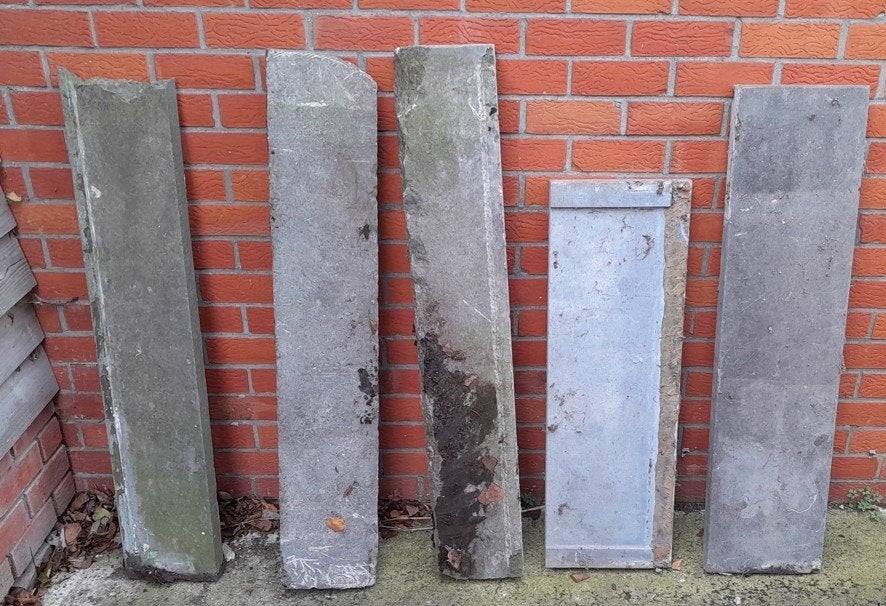 Lot arduinen dorpels, Doe-het-zelf en Bouw, Ophalen, Gebruikt, Hardsteen, Vensterbanken
