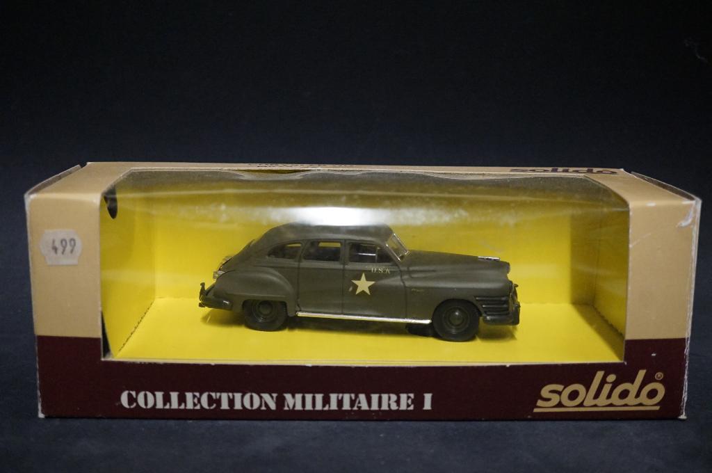 Solido Chrysler militaire sedan - 1/43 - TOP, Ophalen of Verzenden, Solido