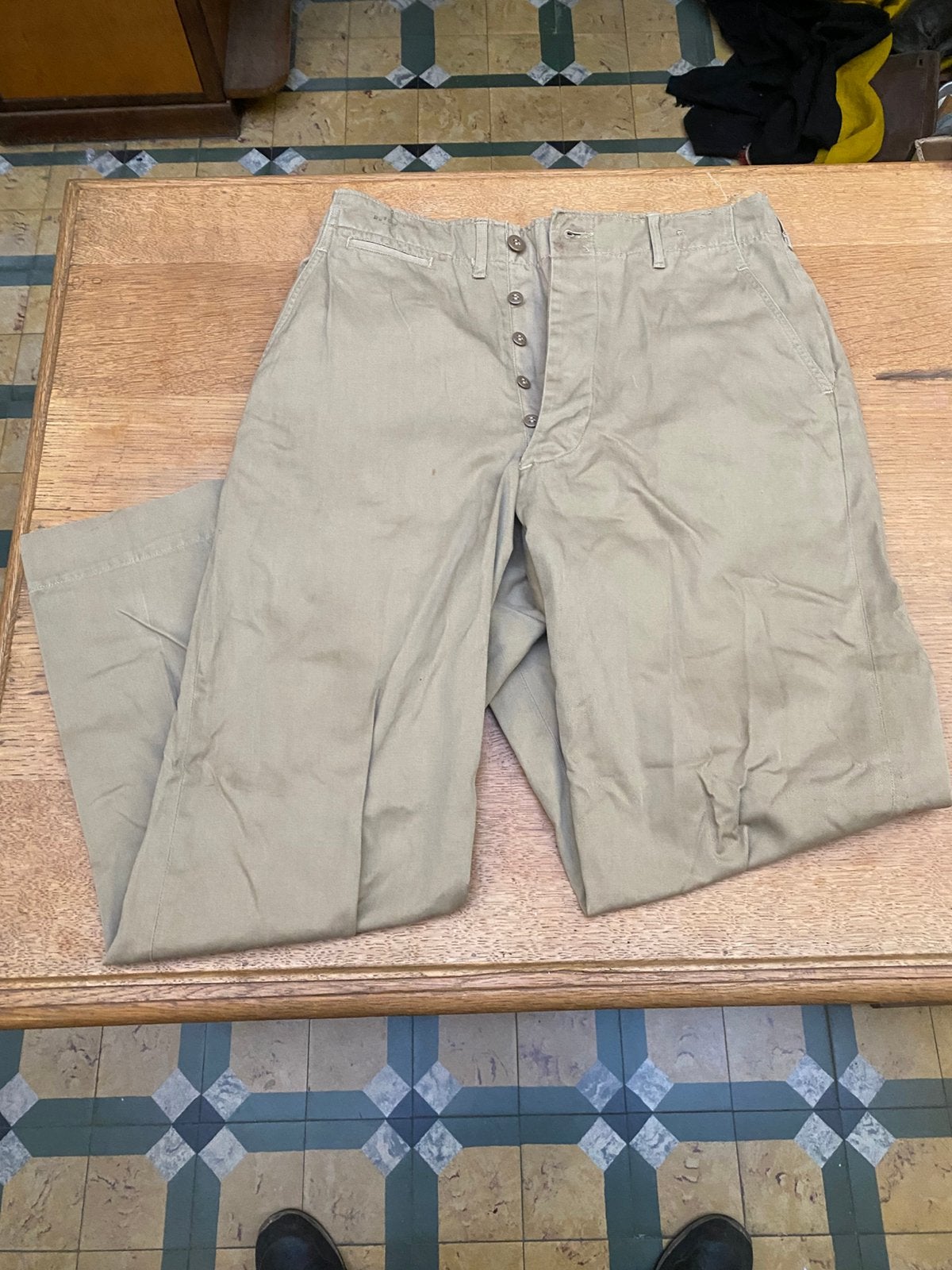 Pantalon US Chino matriculé 40-45, Enlèvement ou Envoi, Marine