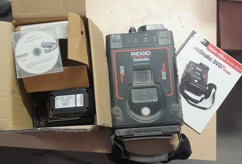 Ridgid seesnake meet toestel met DVD opname, Enlèvement