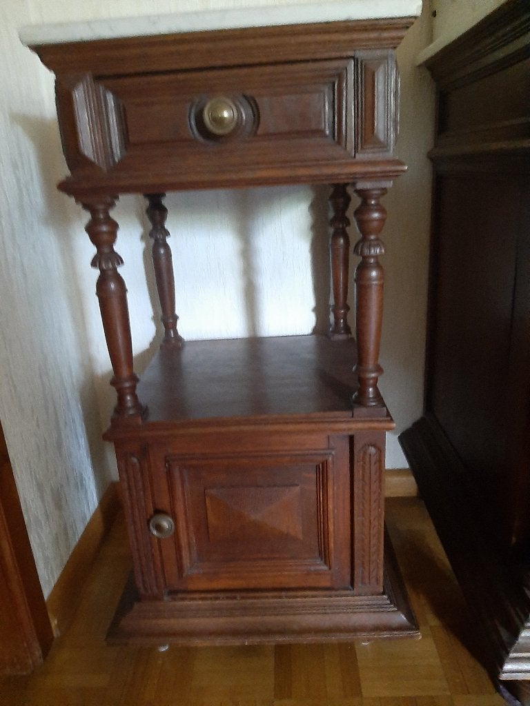 nachtkastjes, Huis en Inrichting, Slaapkamer | Nachtkastjes, Ophalen, Zo goed als nieuw, Hout, 70 cm of meer