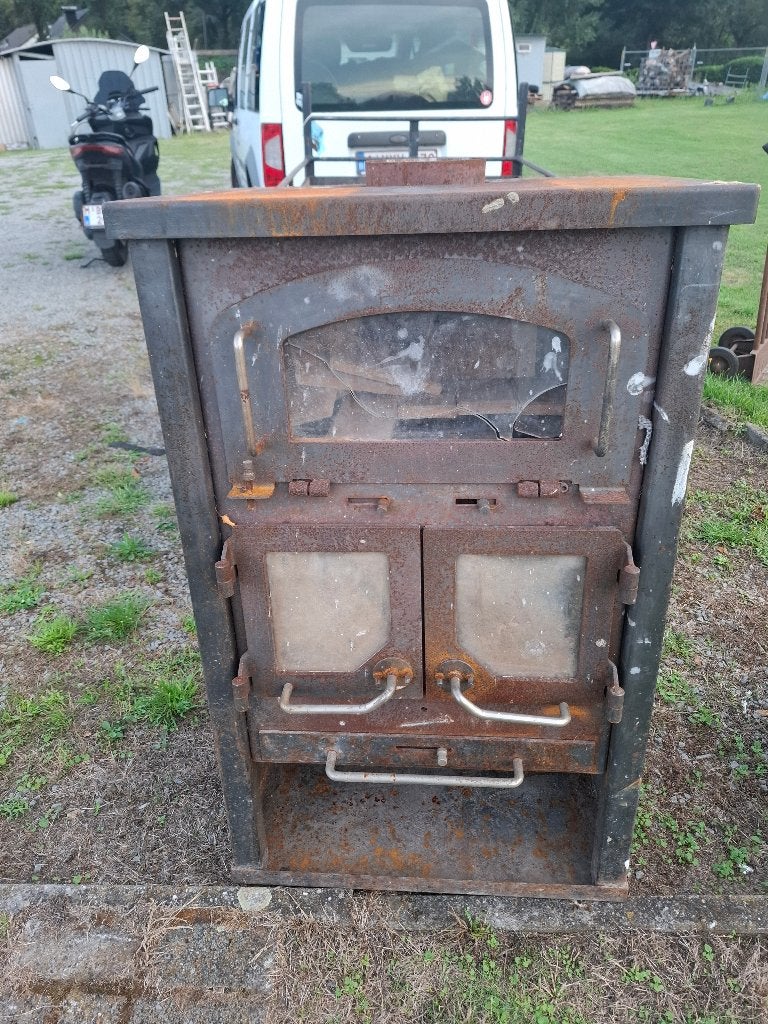 houtkachel met werk aan, Maison & Meubles, Poêles, Enlèvement, Utilisé, Bois, Autoportant