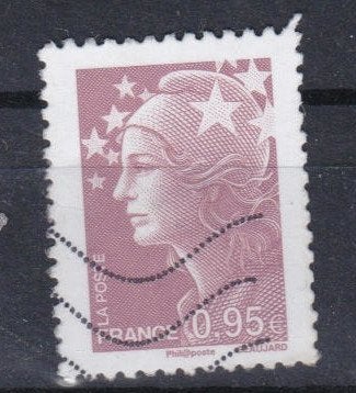 France 2010 - Numéro 4475, Envoi, Affranchi