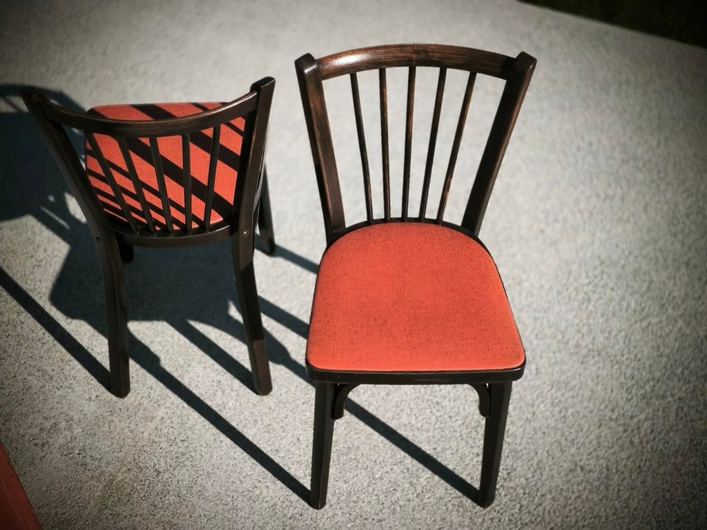 2 chaises Baumann bistrot troquet parisien, 1950s, Deux, Enlèvement, Bois, Neuf