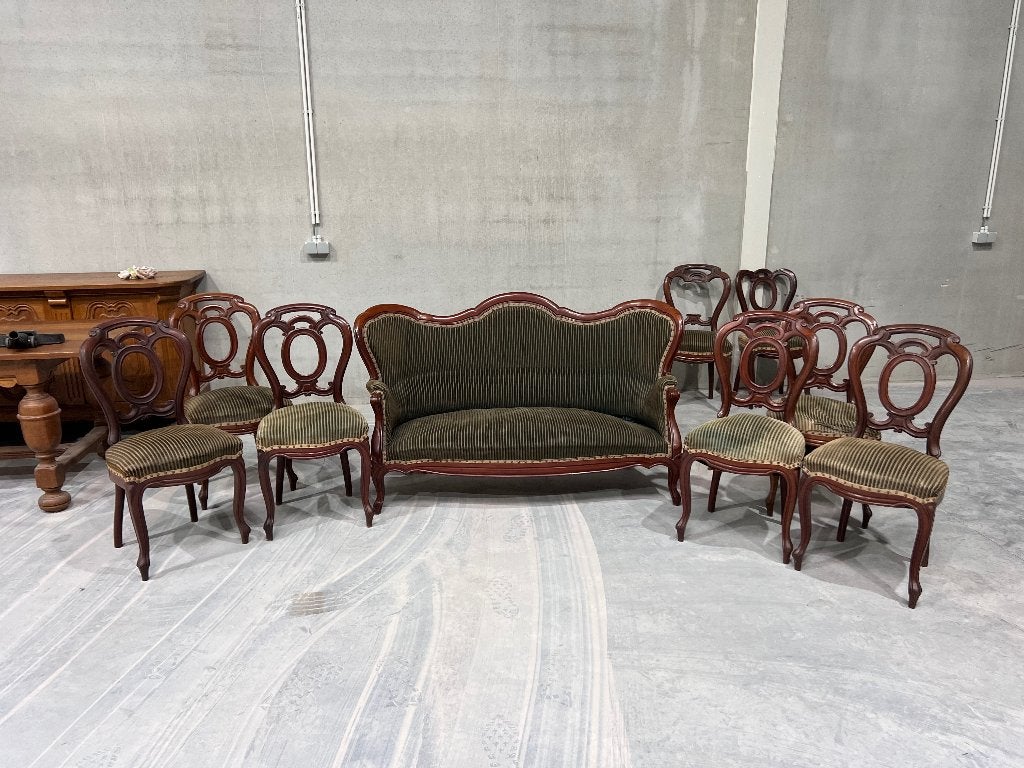 Salon ancien vintage style Louis Philippe / Napoléon III M15, Enlèvement