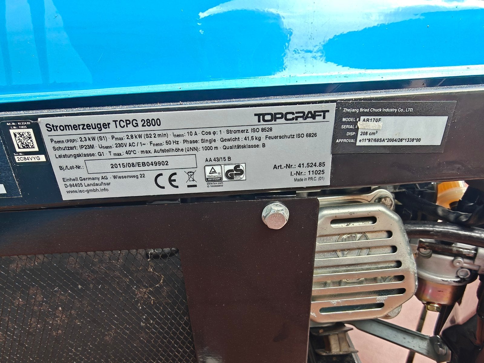 generator, Enlèvement ou Envoi