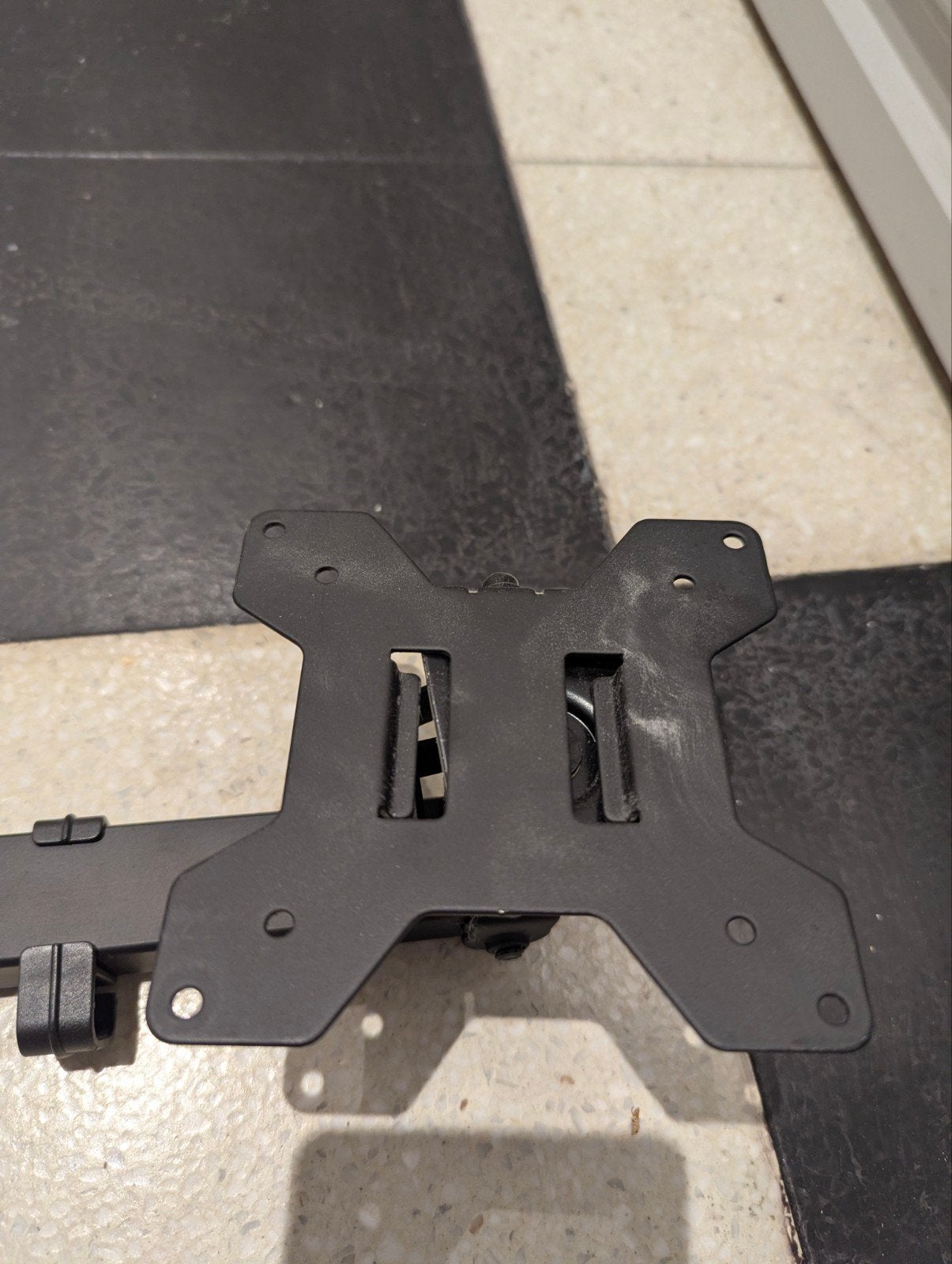 Support double bras pour écran PC et PC portable, Enlèvement, Comme neuf