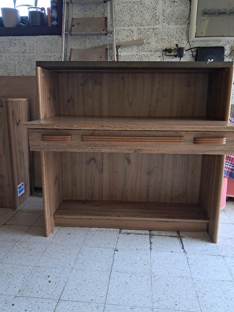 bureaukast, Ophalen, Teakhout, Gebruikt, 200 cm of meer