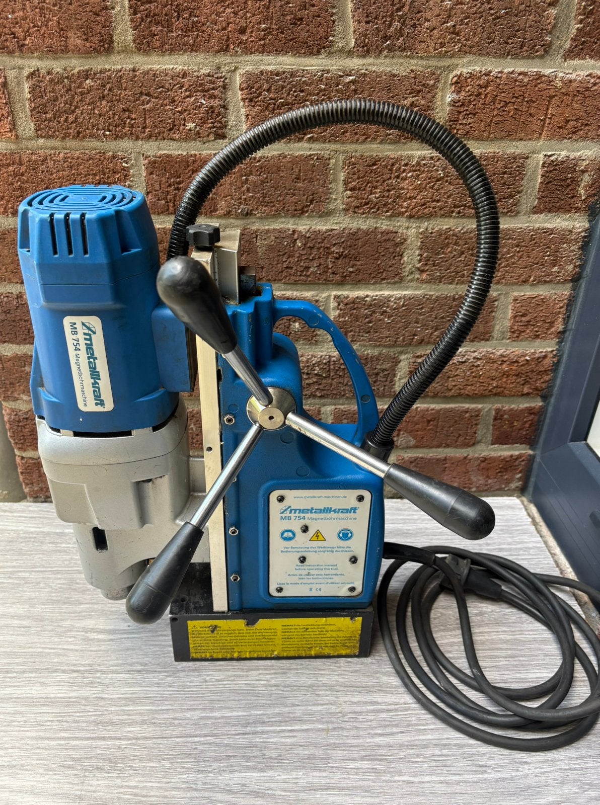 Perceuse magnétique Metallkraft MB754 230V Fonctionnelle, Enlèvement, Utilisé