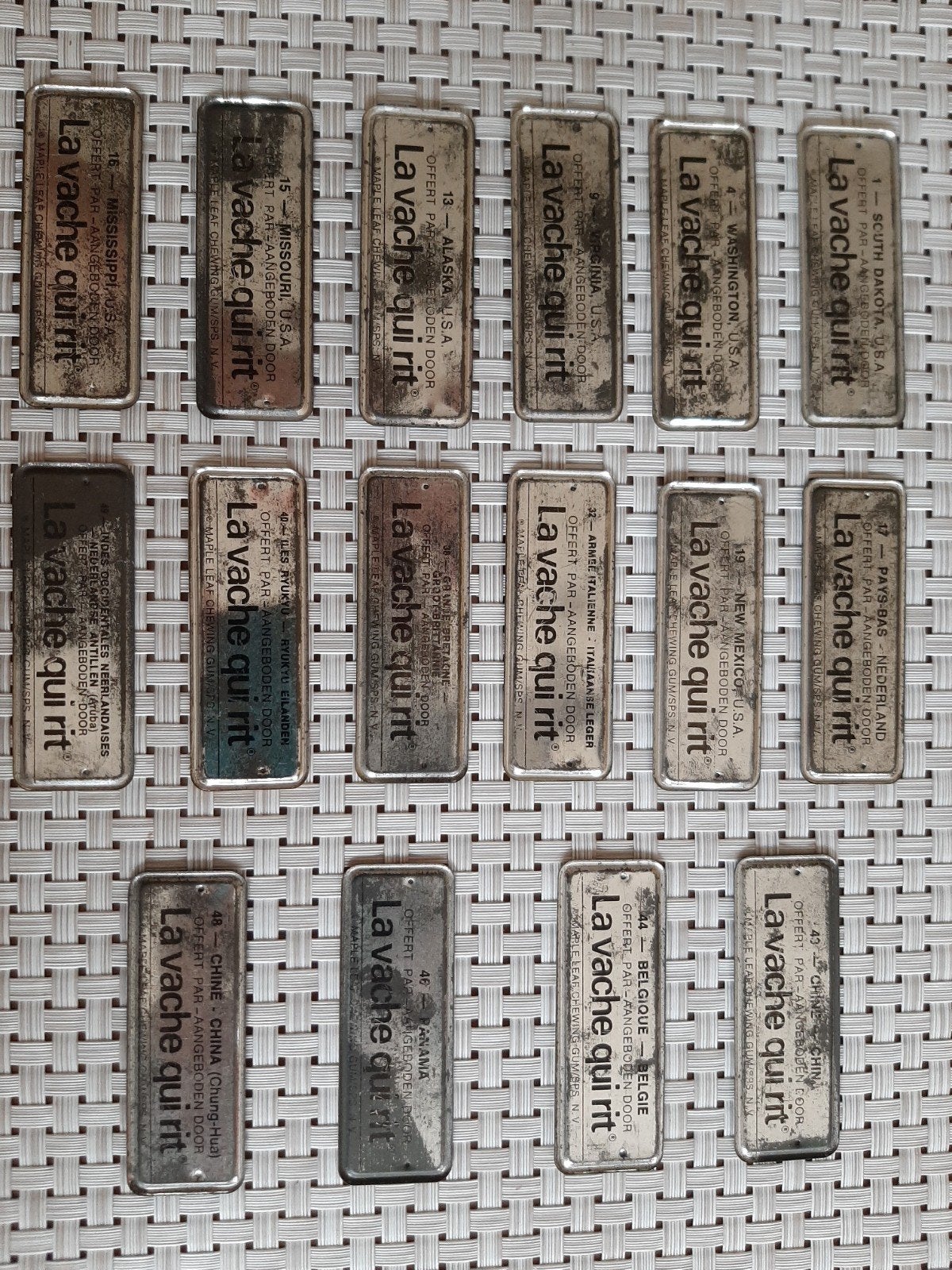 blikken nummerplaatjes, Collections, Enlèvement ou Envoi