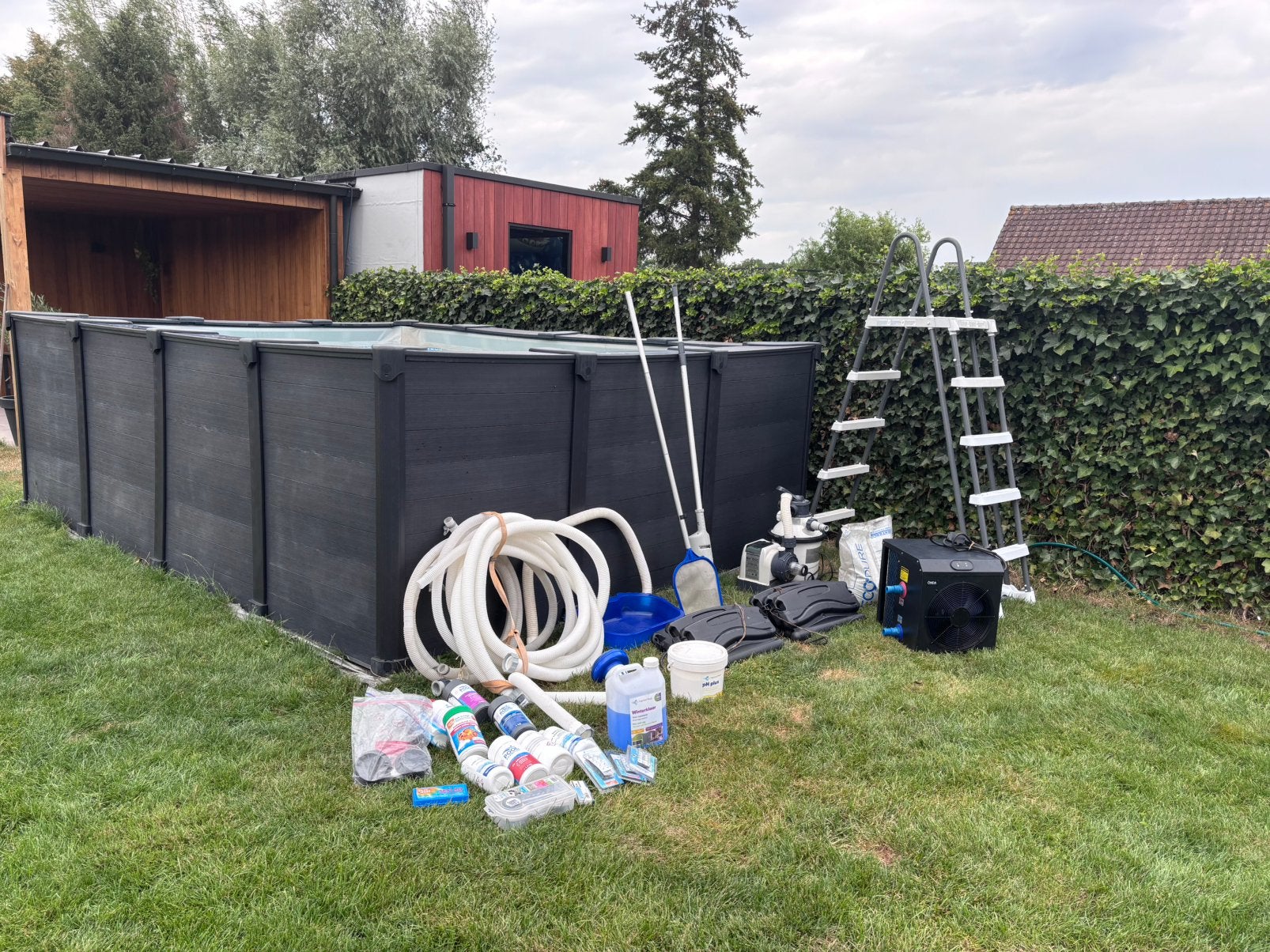 Intex graphite panel pool zwembad & toebehoren, Tuin en Terras, Zwembaden, Ophalen, Zo goed als nieuw