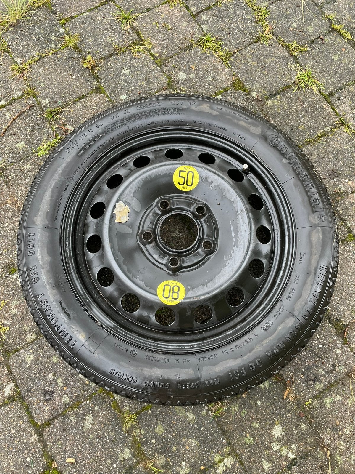 Thuisbrenger band velg continental, maat 115/90/16 bmw 5x120, Ophalen, Zo goed als nieuw