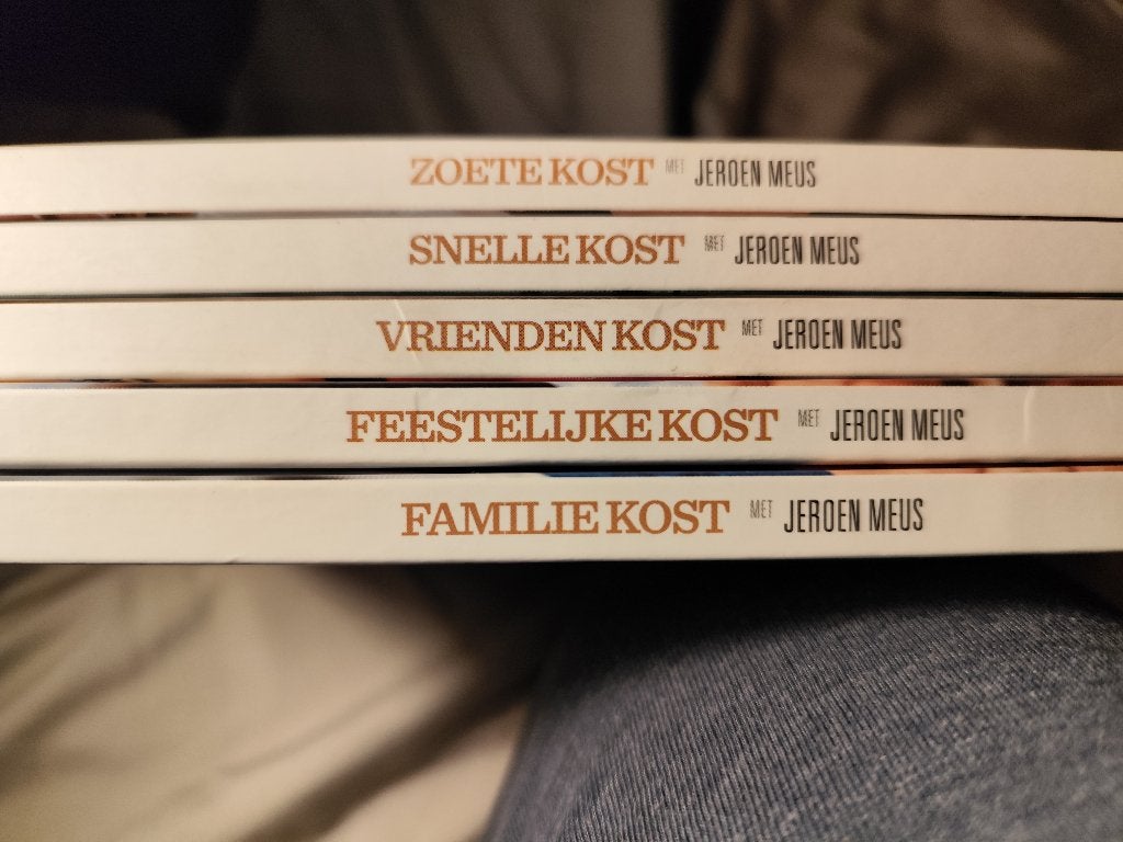 Jeroen Meeus kost kookboekjes, Boeken, Ophalen, Gelezen