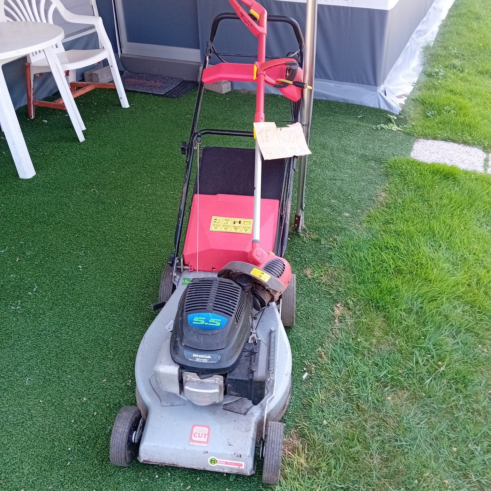 Zelftrekkende benzinemaaier, Tuin en Terras, Grasmaaiers, Ophalen