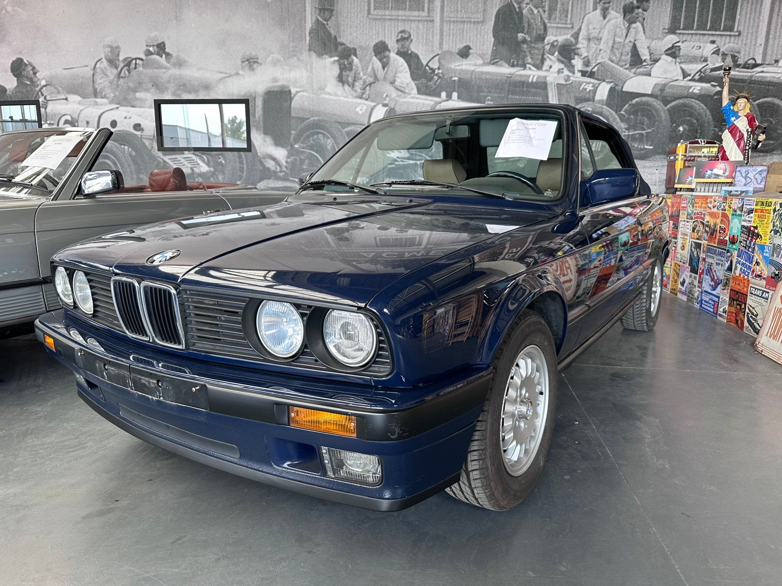 BMW 318 cabrio E30 - 1e eigenaar - 105000km, Auto's, 4 zetels, Achterwielaandrijving, Cabriolet, Blauw