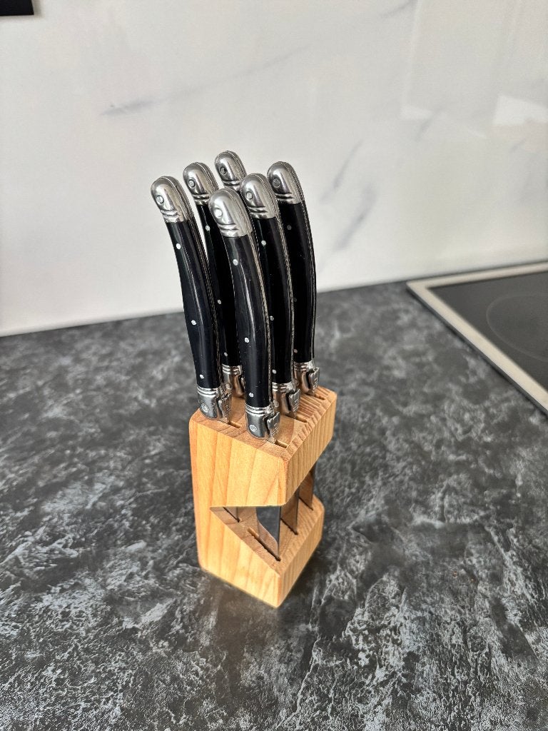 Laguiole Style de Vie Premium Line Steakmessenset 6 st., Huis en Inrichting, Keuken | Bestek, Kunststof, Bestekset, Laguiole, Zo goed als nieuw