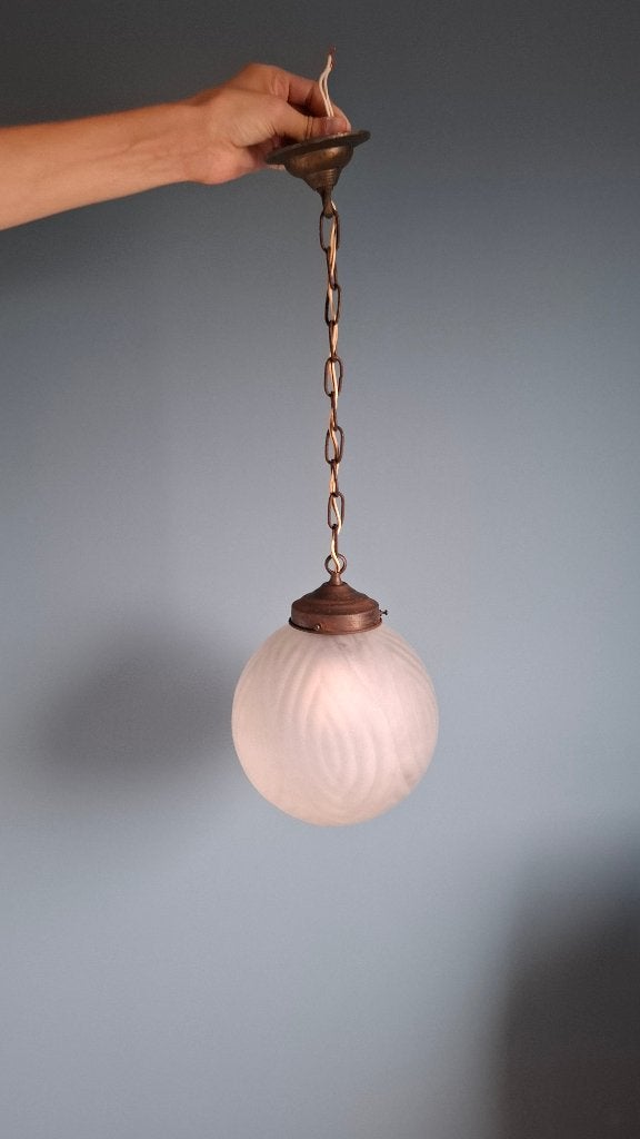 Plafondlamp, Ophalen, Roze, Vintage, 30 cm