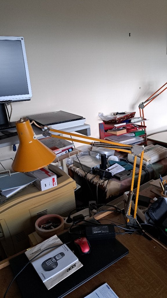 Vintage knikbare bureaulamp/Denemarken 60', Ophalen