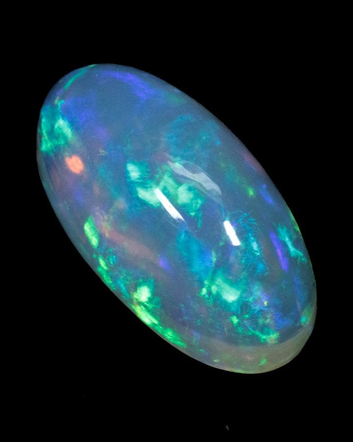 1 pcs Blanc Opale - 8.41 ct - Ethiopie - ALGT, Bijoux, Sacs & Beauté, Pierres précieuses, Neuf, Enlèvement ou Envoi