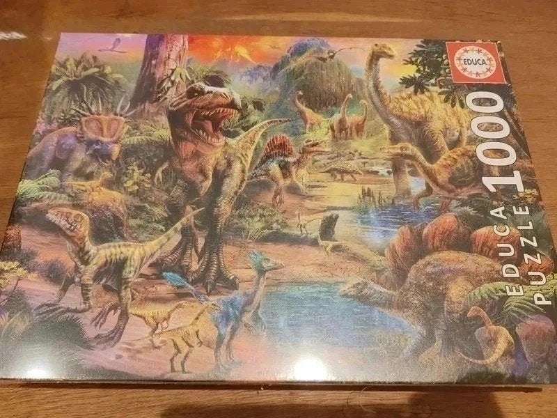 Puzzel dinosaurus, Hobby en Vrije tijd, Ophalen of Verzenden, 500 t/m 1500 stukjes, Nieuw, Legpuzzel