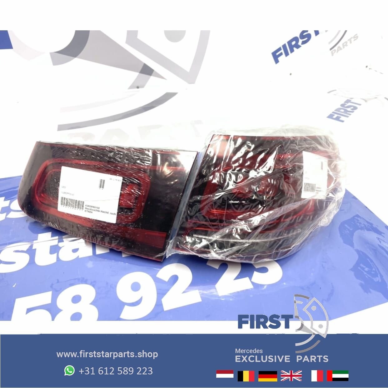 W253 FACELIFT GLC LED ACHTERLICHT SET RECHTS Mercedes 2020-2, Gebruikt, -, Ophalen of Verzenden, -