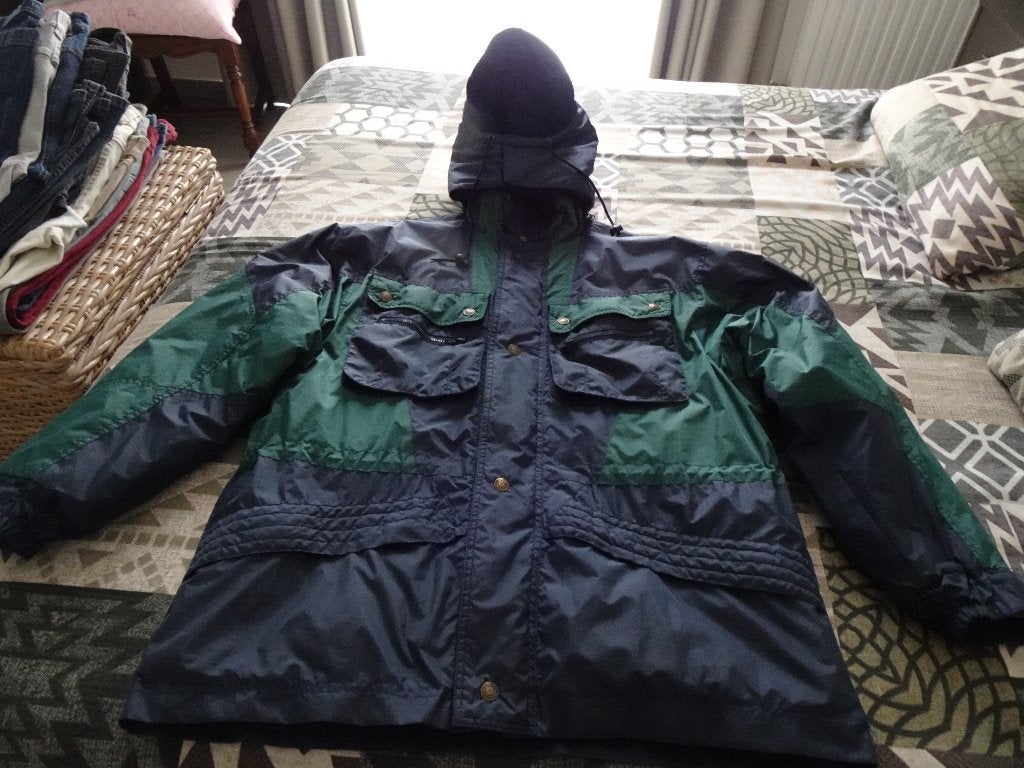 Parka water- en winddicht, Ophalen, Maat 56/58 (XL), Blauw