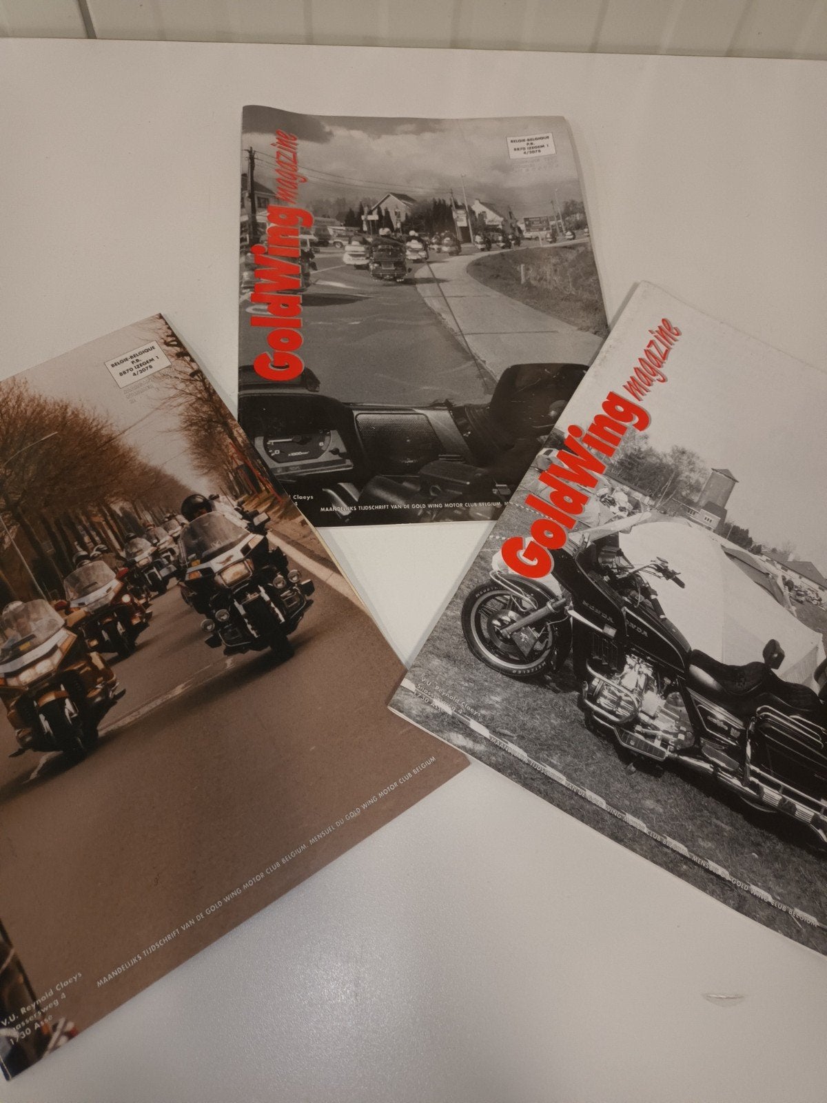 Set vintage GoldWing Magazines & Honda advertenties (jaren ', Enlèvement ou Envoi