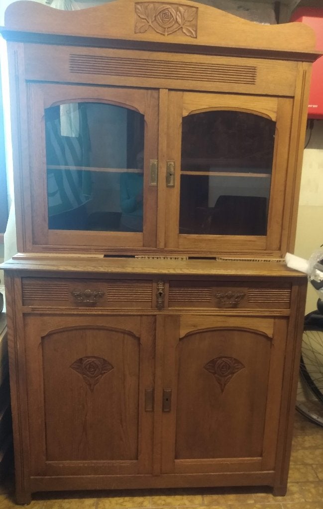 vintage eiken kast, Ophalen