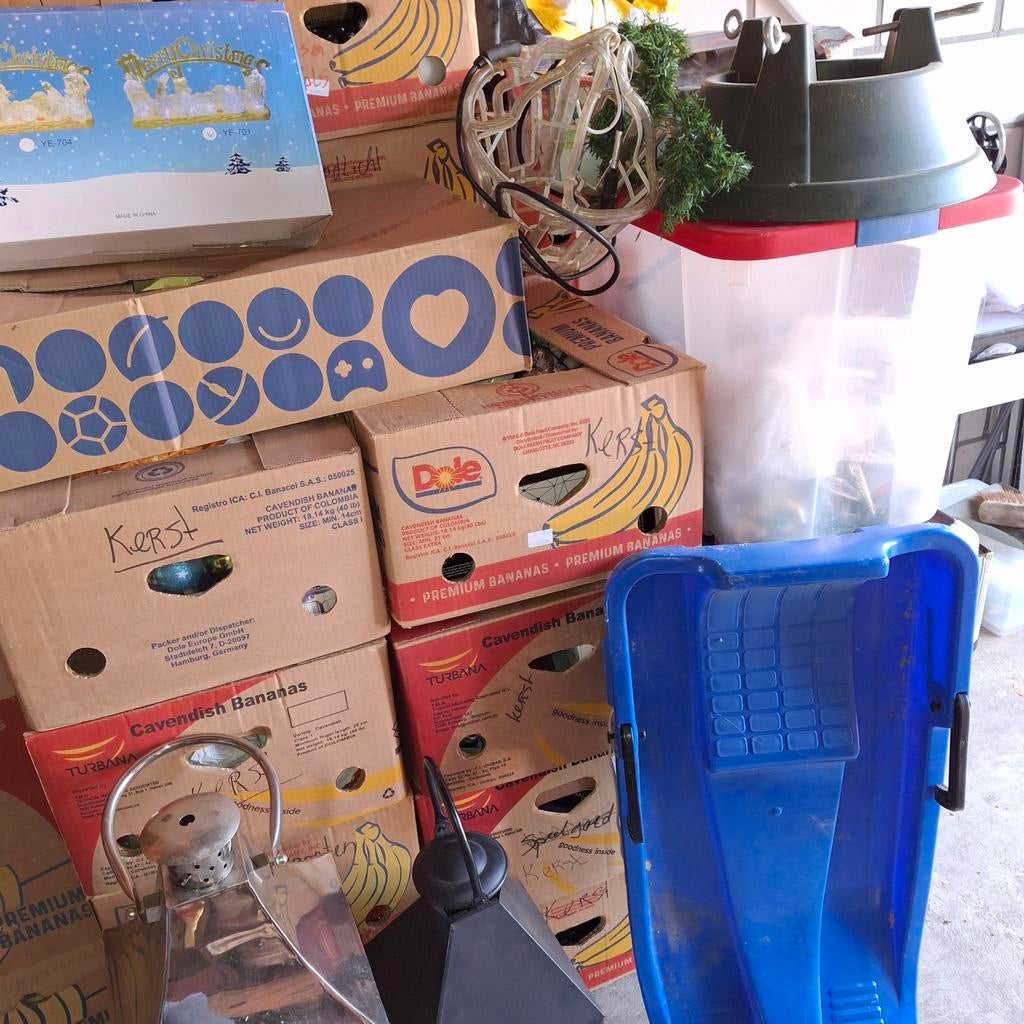 Groot lot kerst / rommelmarkt spullen., Diversen, Rommelmarktspullen, Ophalen