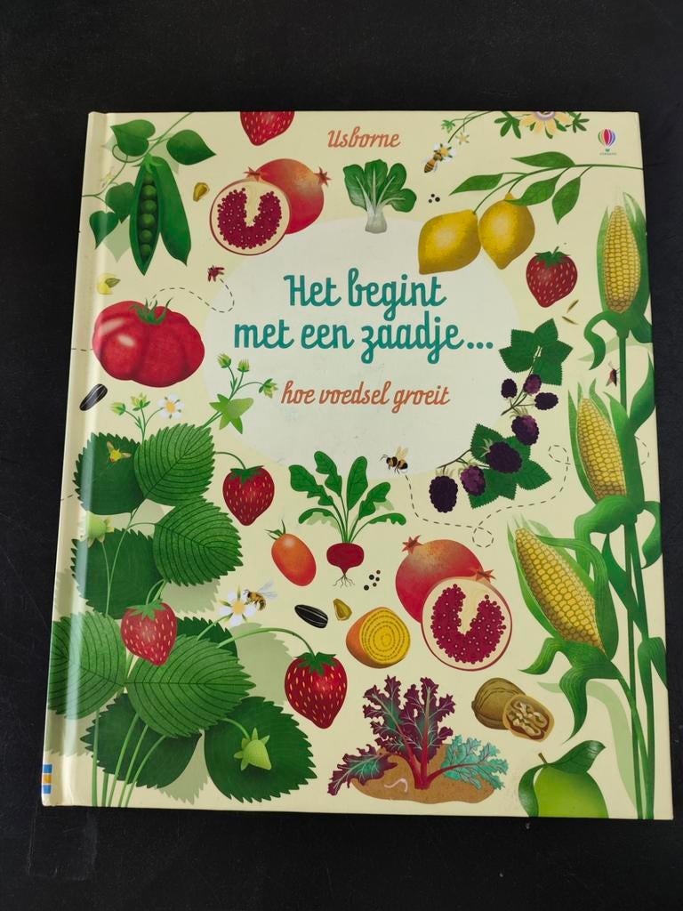 Boek: Het begint met een zaadje - hoe voedsel groeit, Boeken, Ophalen of Verzenden