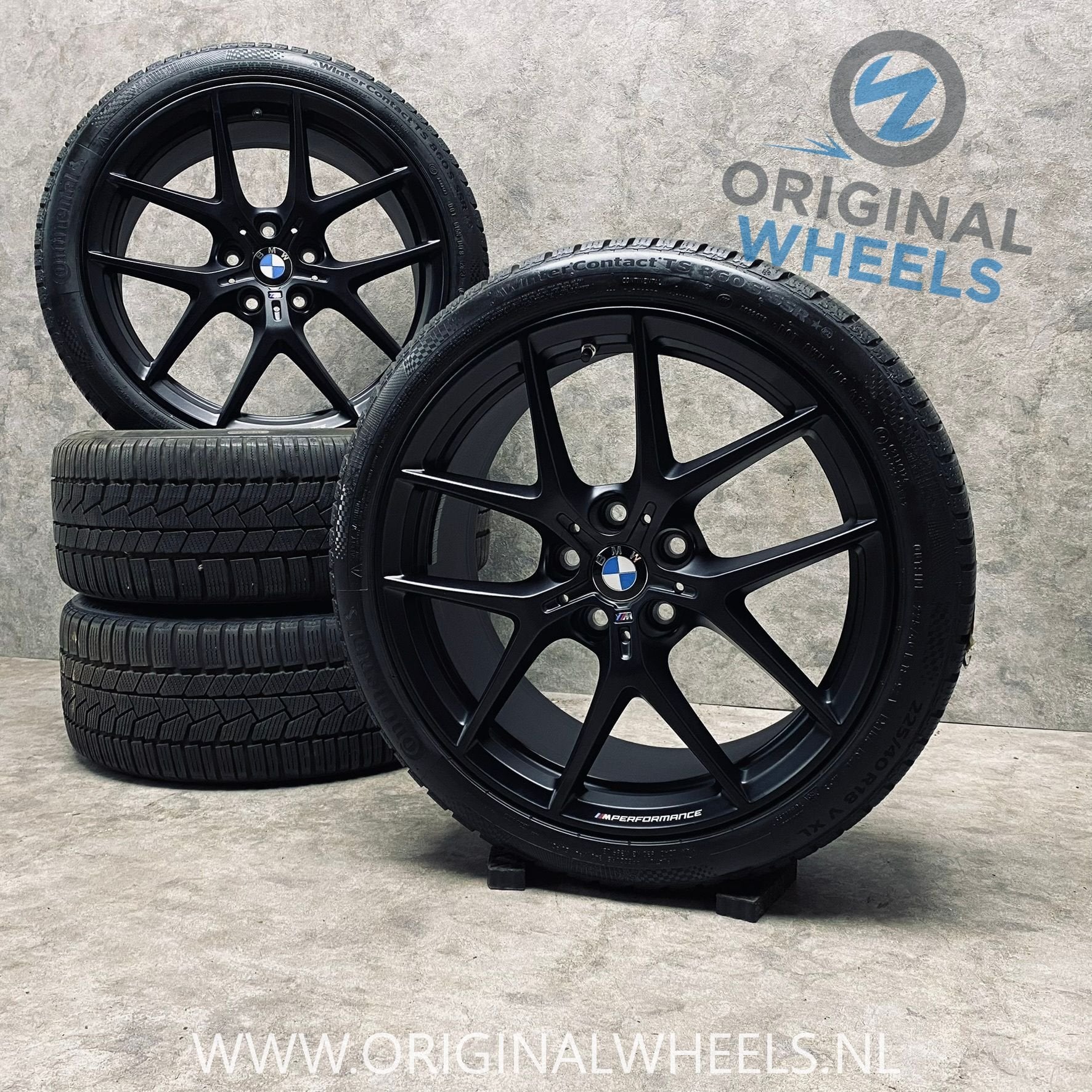 18 inch originele M velgen + winterbanden BMW 1 serie 554 M, Autos : Pièces & Accessoires, Pneus et Jantes, Pneus hiver, Véhicule de tourisme