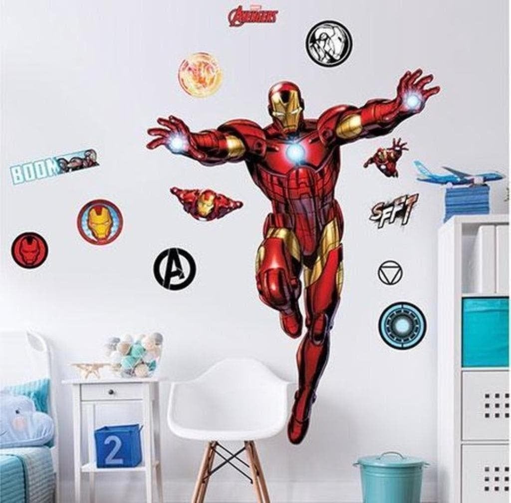 Avengers XXL Muursticker Iron Man - Walltastic, Nieuw, Ophalen of Verzenden, Wanddecoratie, Zelfklevend