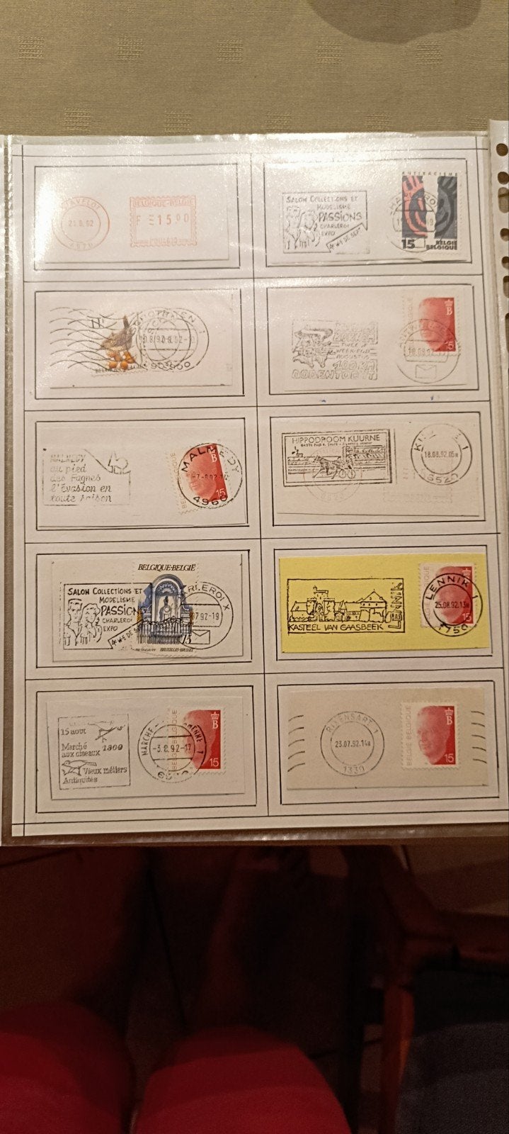 Lot de coupures de timbres belges/timbres occasionnels (, Enlèvement ou Envoi, Affranchi