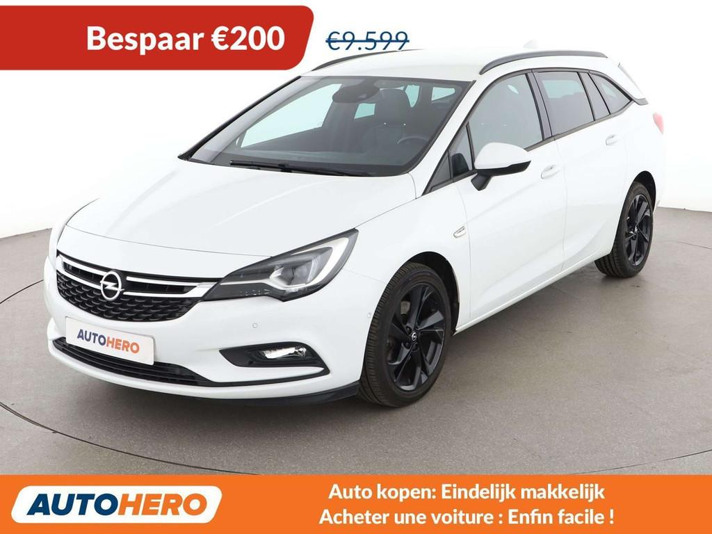 Opel Astra 1.6 CDTI ON Start/Stop (bj 2018), Auto's, Gebruikt, 136 pk, Wit, Leder