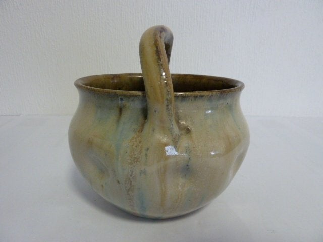 Keramiek /aardewerk vaas /mandje (Grés De Bouffioulx), Ophalen of Verzenden