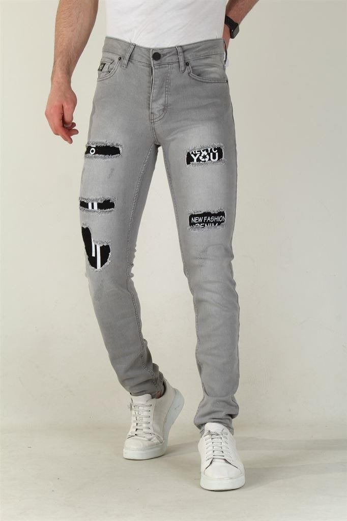 Marshall Denim Jeans ~NIEUW~ [11] Maat 34, Ophalen of Verzenden, Nieuw, Grijs, W33 - W34 (confectie 48/50)