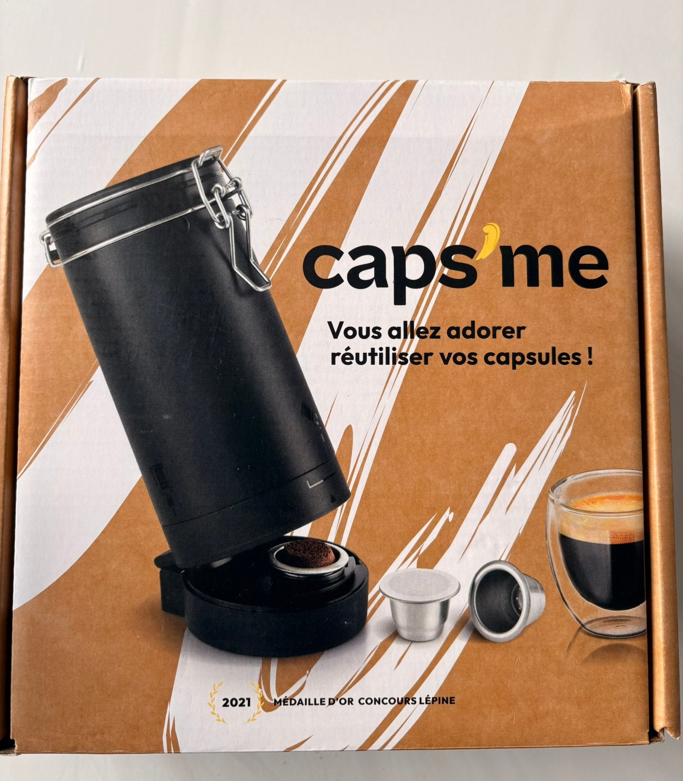 Chargeur et capsules café réutilisables Caps Me, Electroménager, Accessoires de machine à café, Enlèvement ou Envoi, Comme neuf