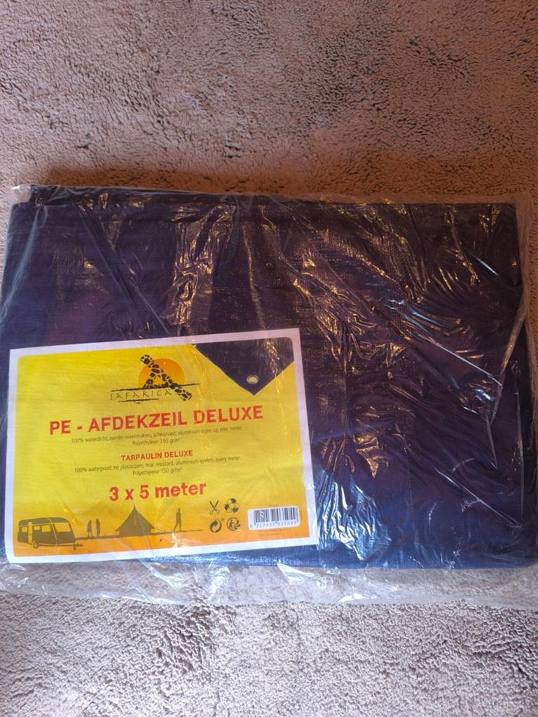 Safarica afdekzeil deluxe 3x5m, Ophalen, Nieuw
