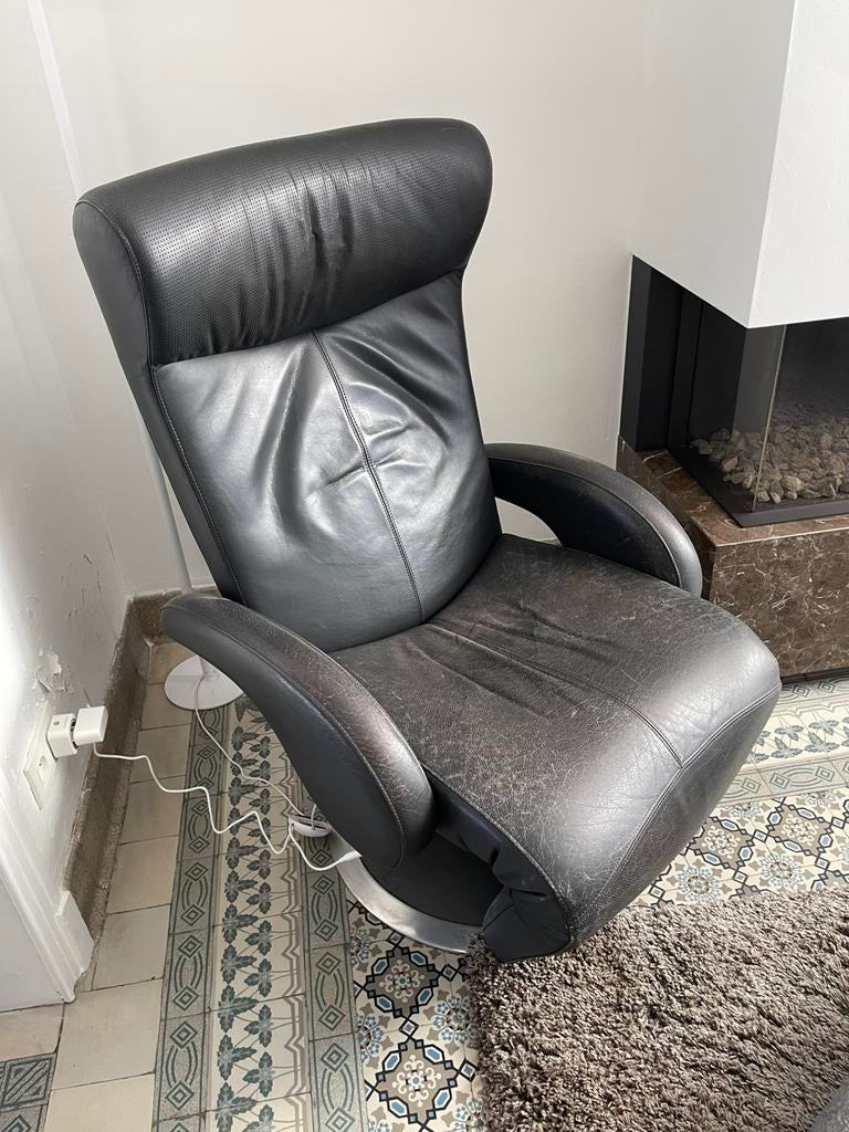 Relax Fauteuil LEOLUX Helical elektrisch verstelbaar, leder, Enlèvement, Utilisé, Cuir