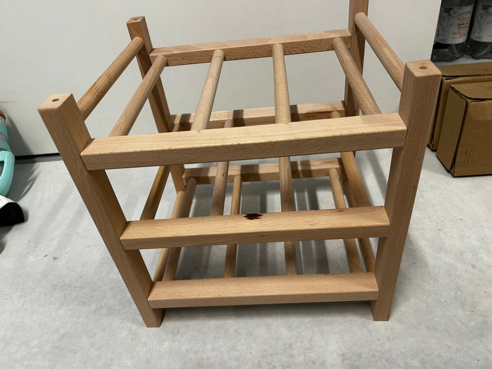 Wijnrek / flessenrek massief hout, Huis en Inrichting, Ophalen, Nieuw, Hout