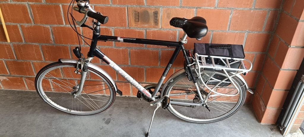Oxford herenfiets – hoog kader – rijklaar, Gebruikt, Velgrem, Versnellingen, 65 cm of meer