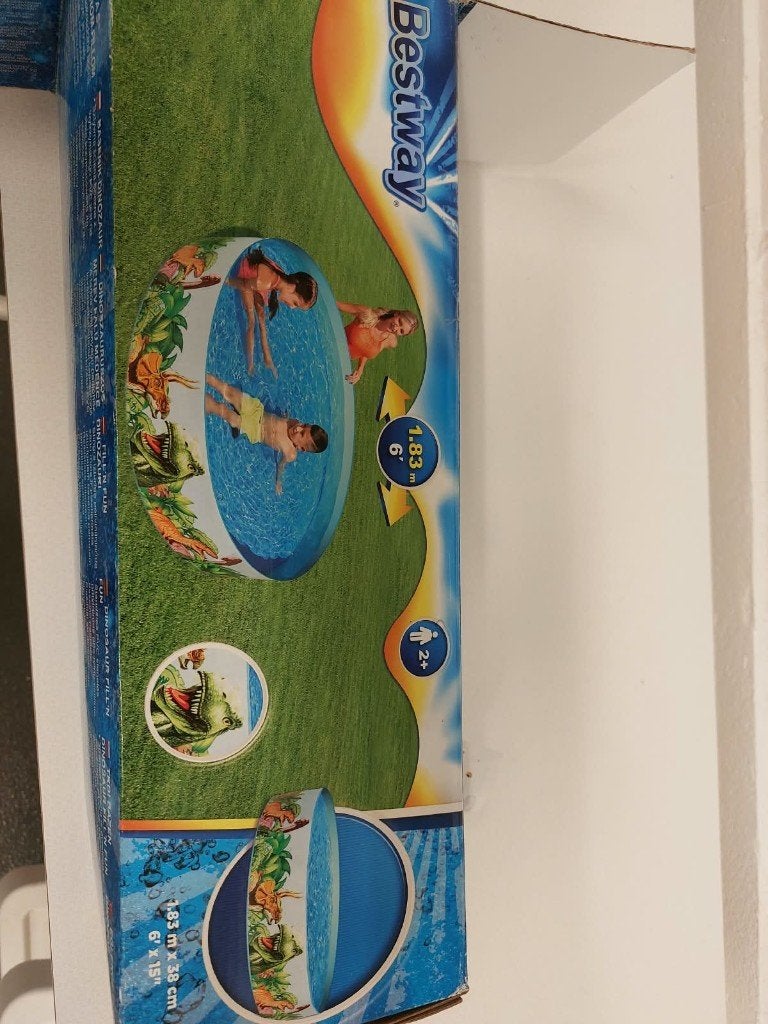 Bestway kinderzwembad 183 - 38 cm, Rond, Comme neuf, Enlèvement, Piscines hors sol