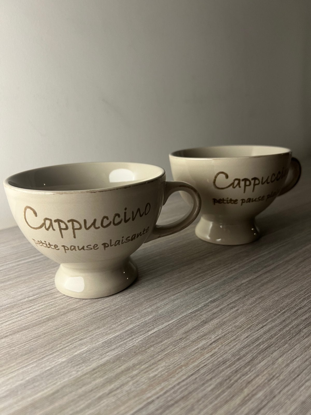 Duo de tasses à cappuccino “Petite pause plaisante, Enlèvement