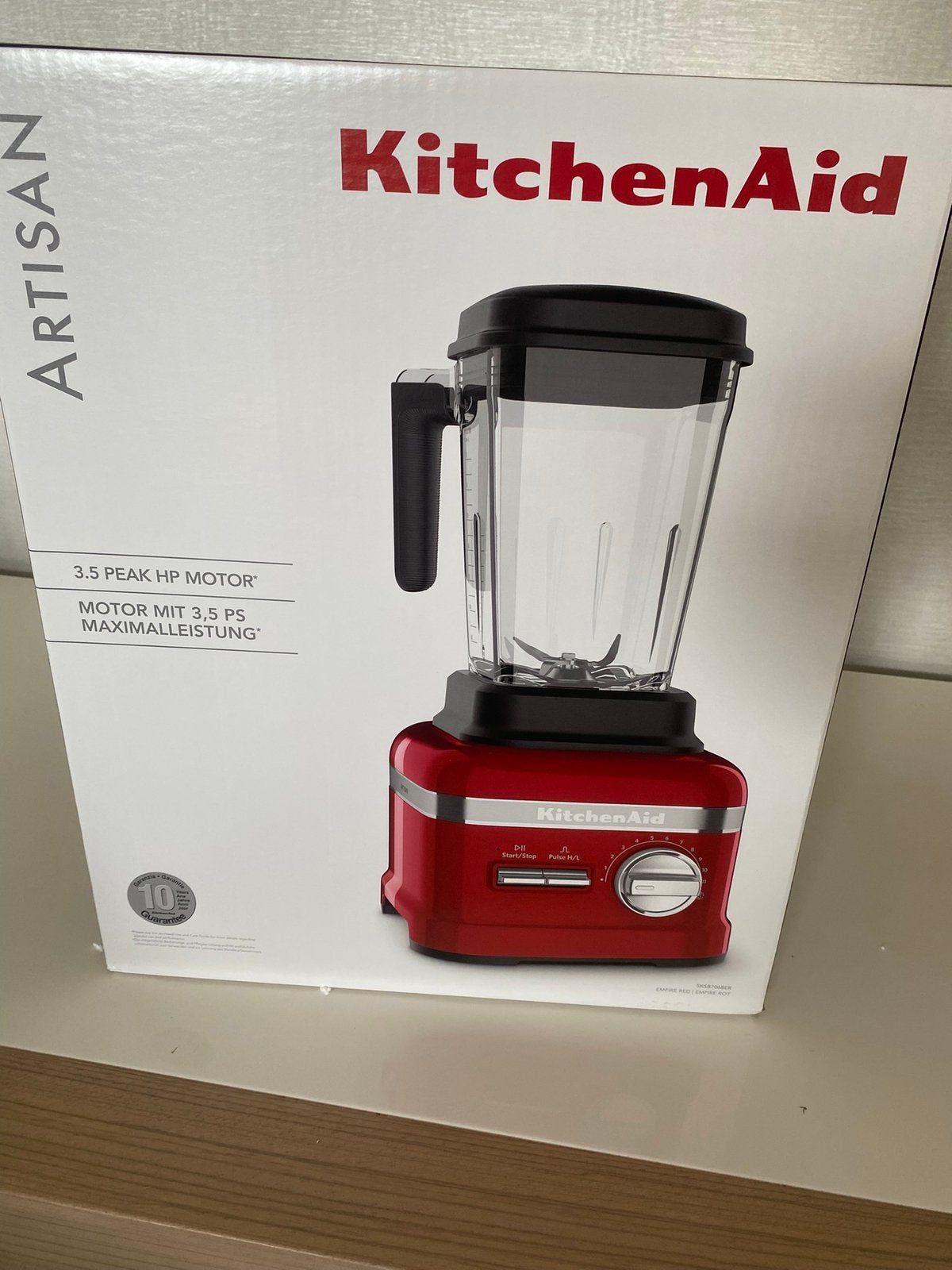 KitchenAid Artisan Power Blender (model 5KSB7068EER) rood, Electroménager, Mélangeurs, Neuf, Mélangeur, Enlèvement