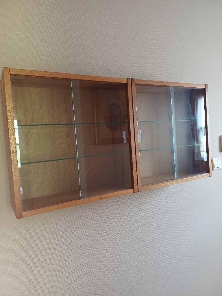 Vitrines IKEA, Avec porte(s), Moins de 25 cm, Autres essences de bois, Moins de 100 cm